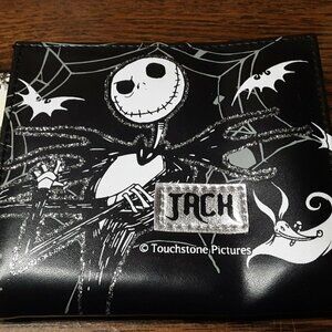 The Nightmare Before Christmas Official Jack Glitter Vinyl Billfold Wallet & Fob
